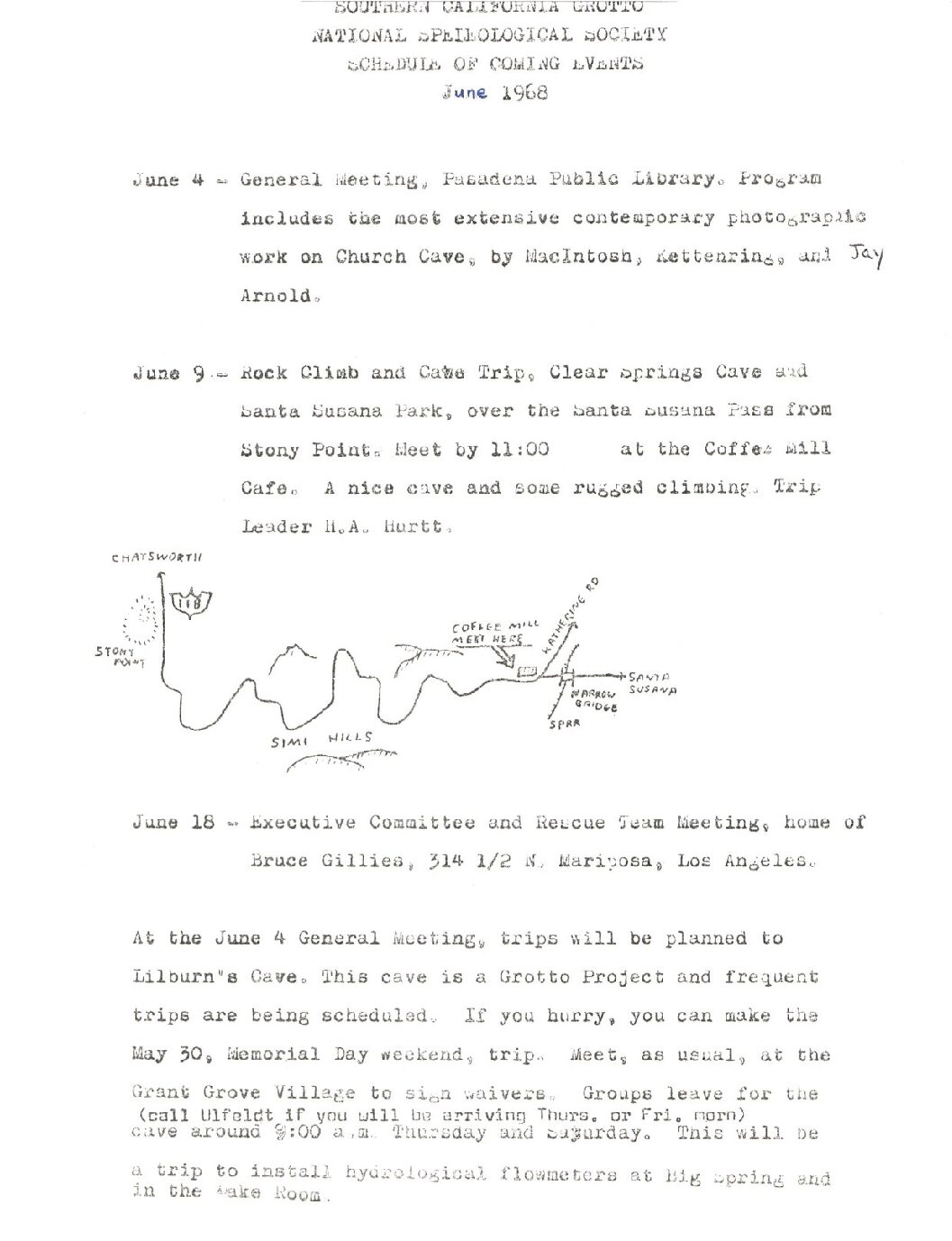 1968 June – SCG Newsletter