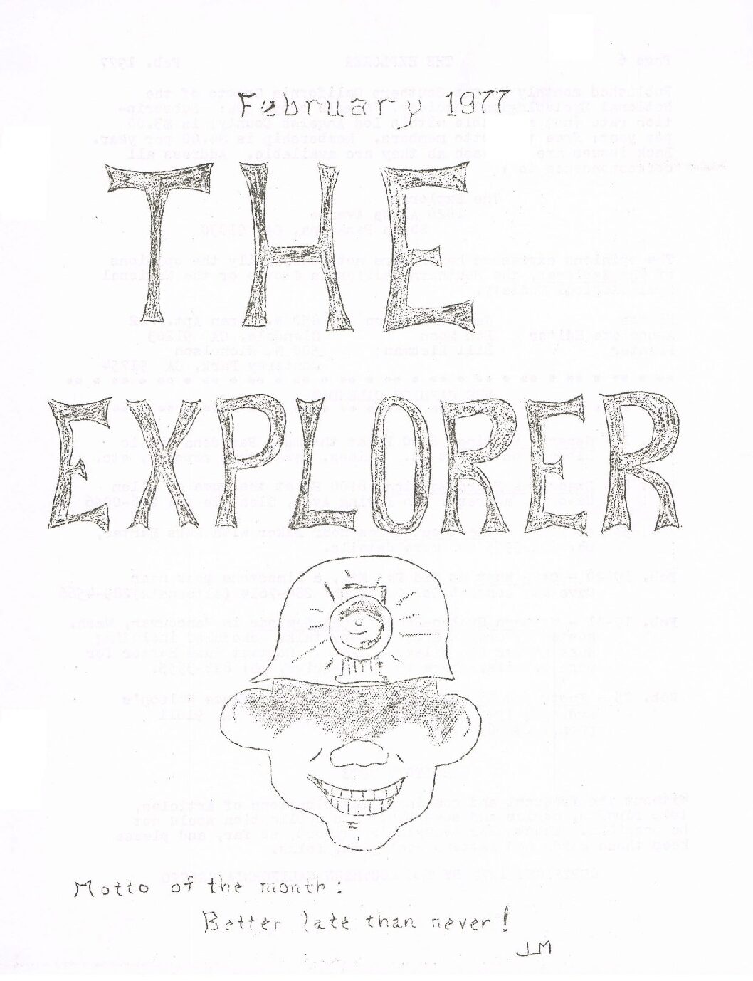 1977 February – The Explorer