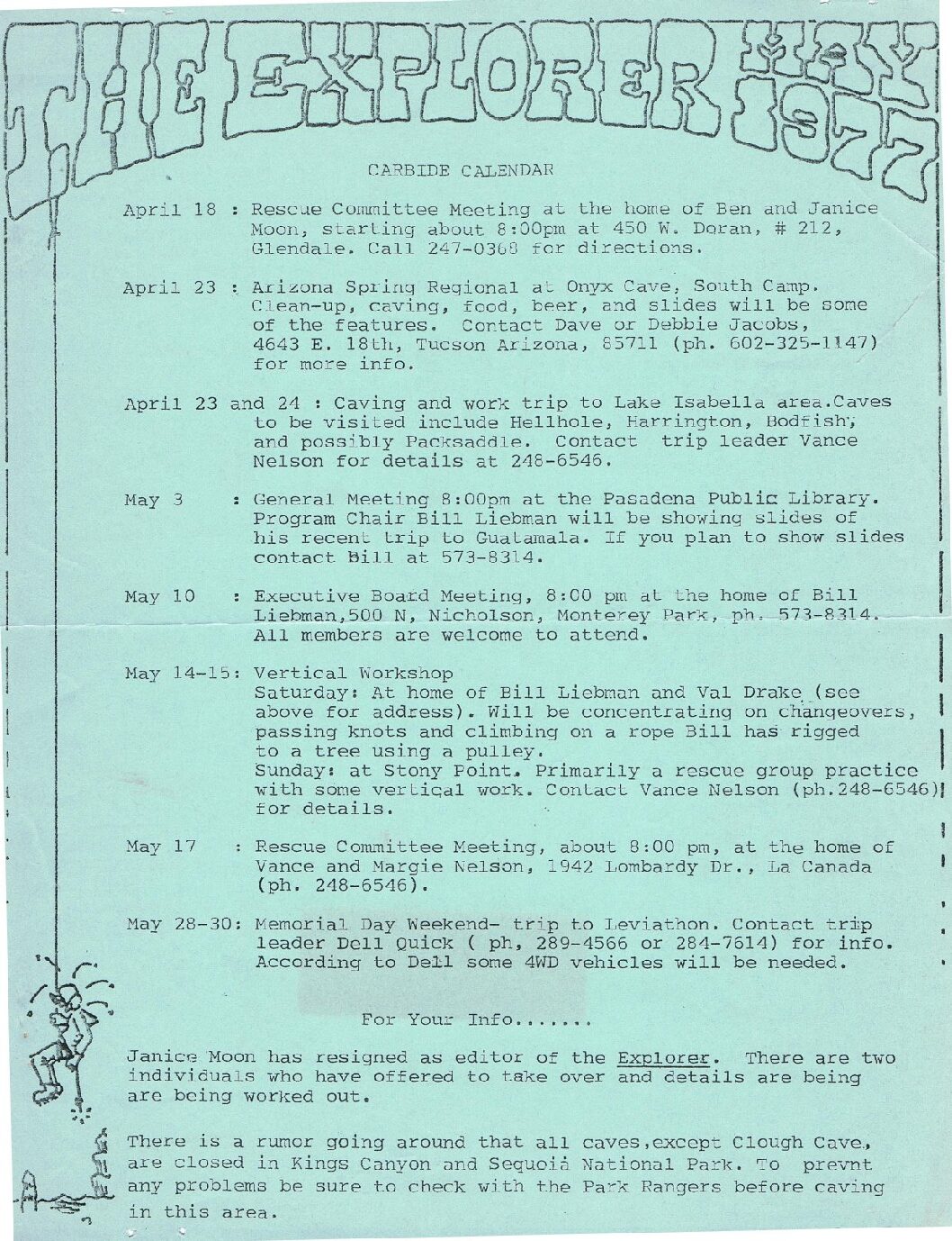 1977 May – The Explorer