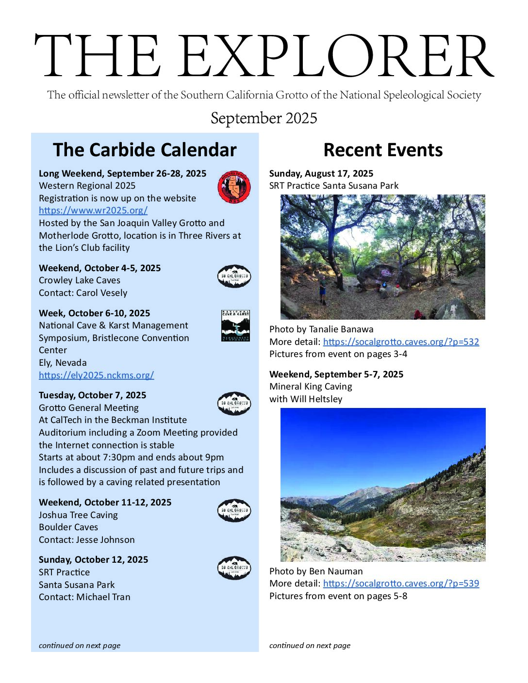 2025 September – The Explorer